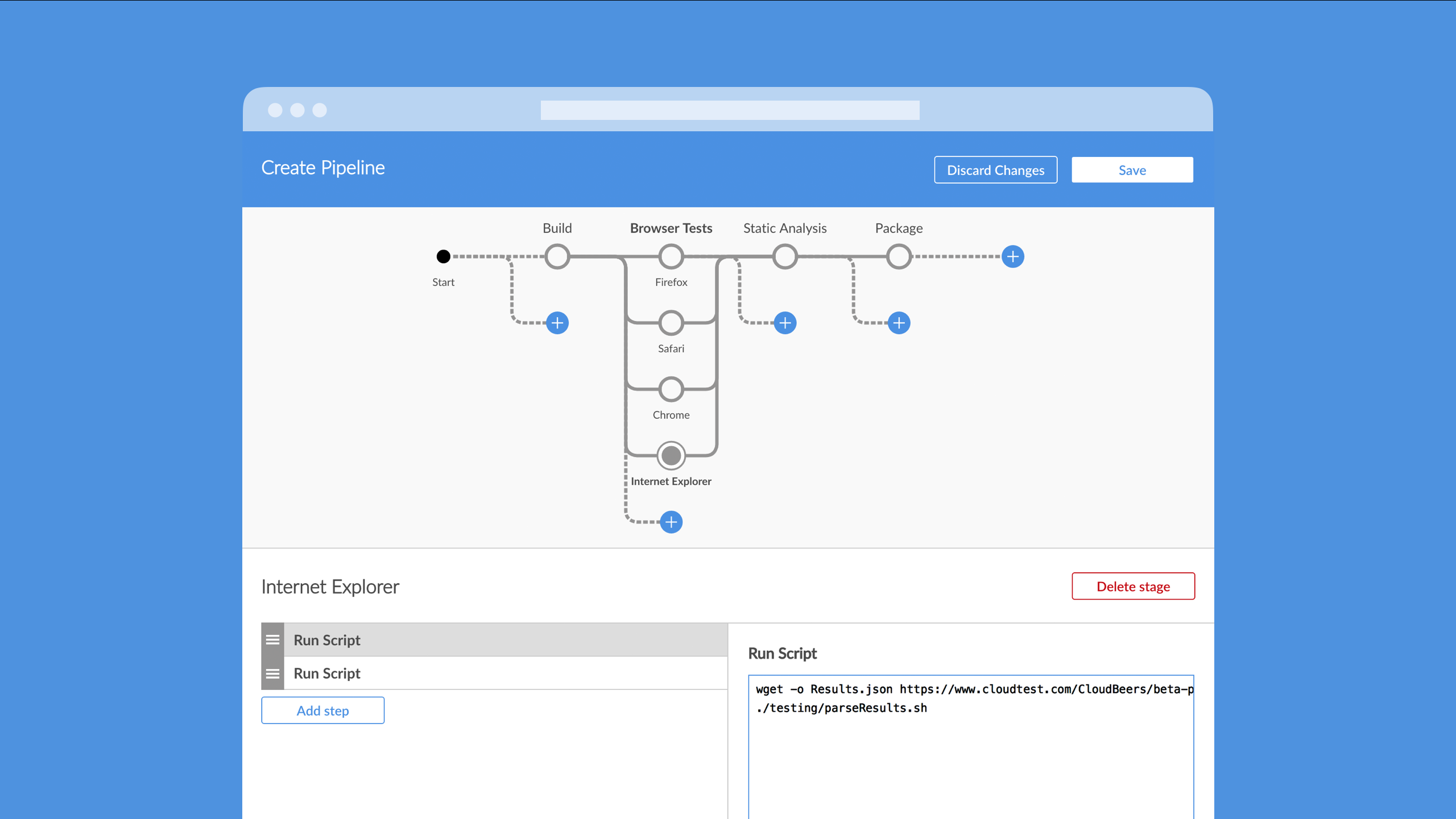 pipeline editor