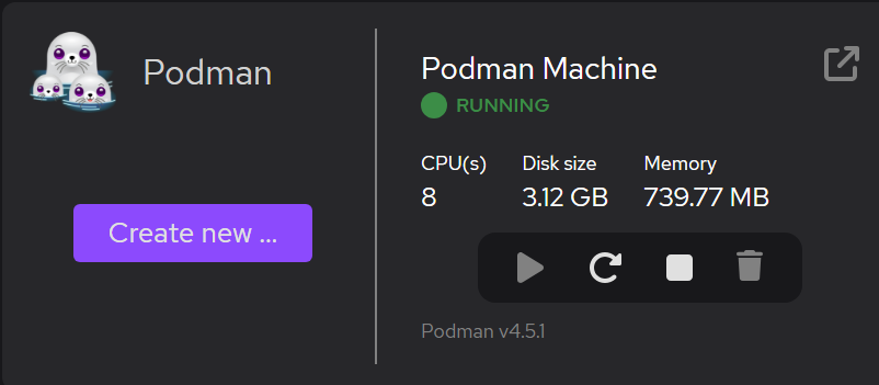 podman resources